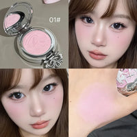 Long-Lasting Matte Pink Powder Blush for Natural Glow