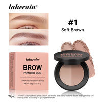 Dual-Tone Waterproof Eyebrow Powder for Natural Definition