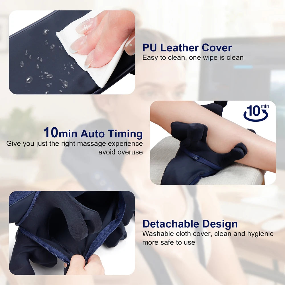 10-Head Cordless Deep Tissue Neck and Trapezius Massager - 11
