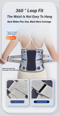 Adjustable Lumbar Support Belt for Lower Back Pain Relief