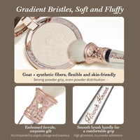 Premium Soft Goat Hair Makeup Brush for Highlighter and Blush