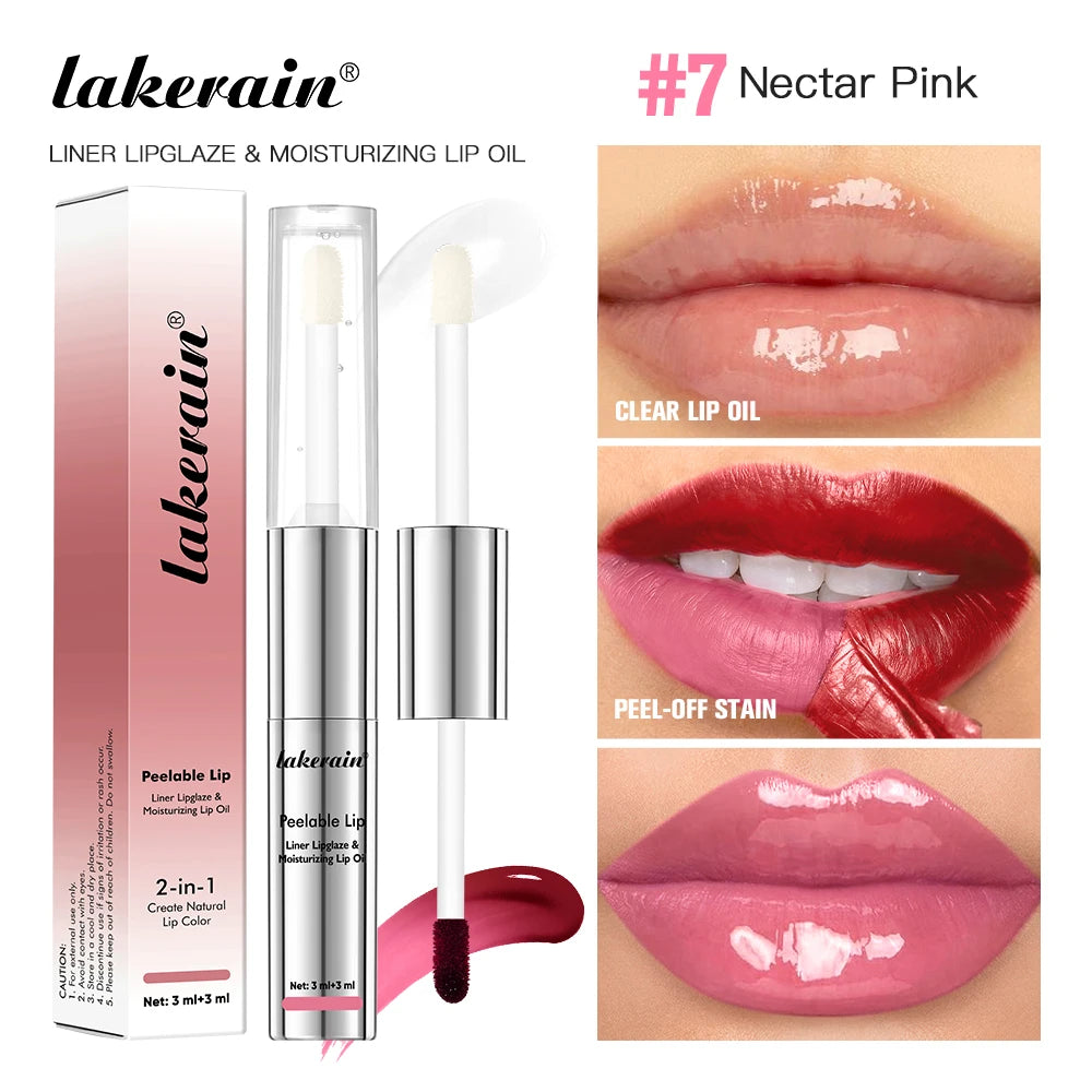 2-in-1 Waterproof Peel-Off Lip Stain and Hydrating Oil - 21