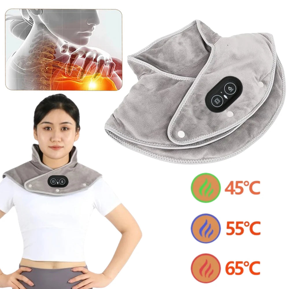 USB Heated Neck and Shoulder Heating Pad for Pain Relief - 7