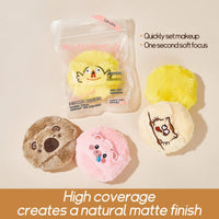 Cute Plush Cosmetic Powder Puff for Flawless Makeup Application