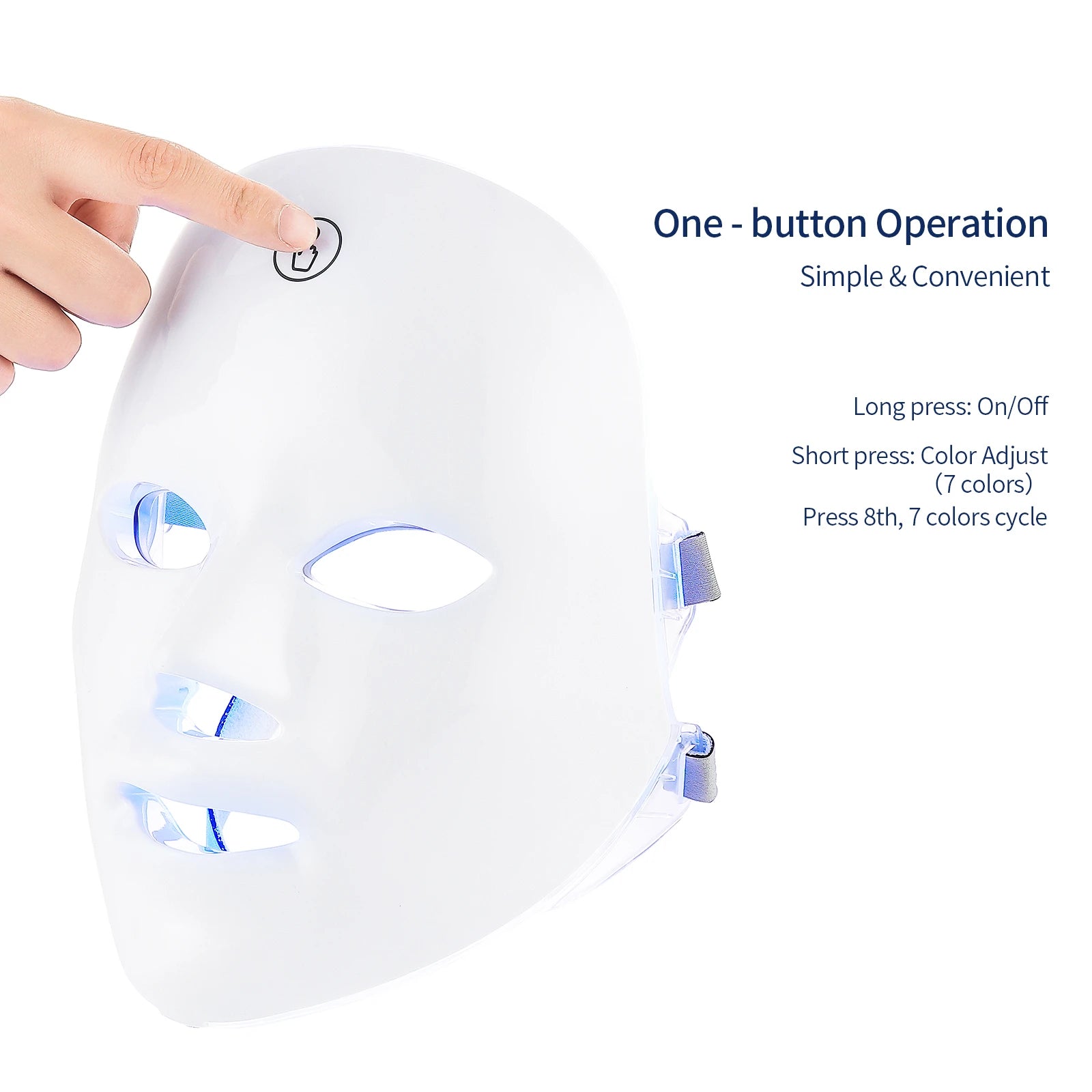 7-Color LED Photon Light Therapy Facial Mask - 5