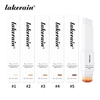 Dual-Ended Waterproof Foundation Concealer Stick with Built-in Brush