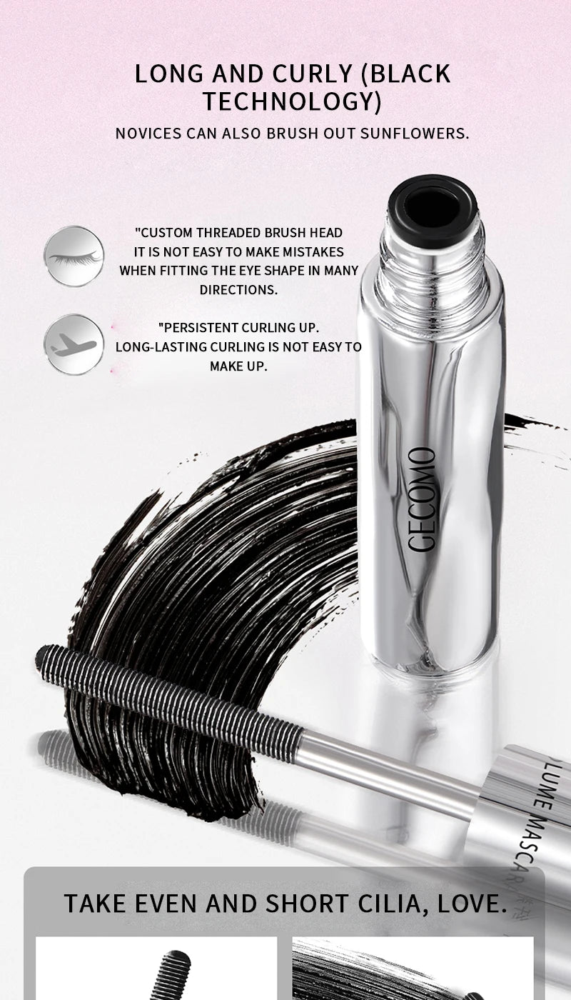 Volumizing Waterproof Steel Tube Mascara for Long-Lasting Lashes - 8