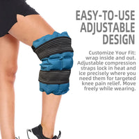 Reusable Hot and Cold Therapy Knee Ice Pack Wrap