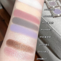 Single Color Matte and Glitter Highlighter Blush Palette