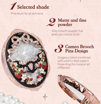 Embossed Strawberry Rococo Makeup Blush Powder