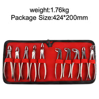 Professional Dental Extraction Forceps and Elevator Kit