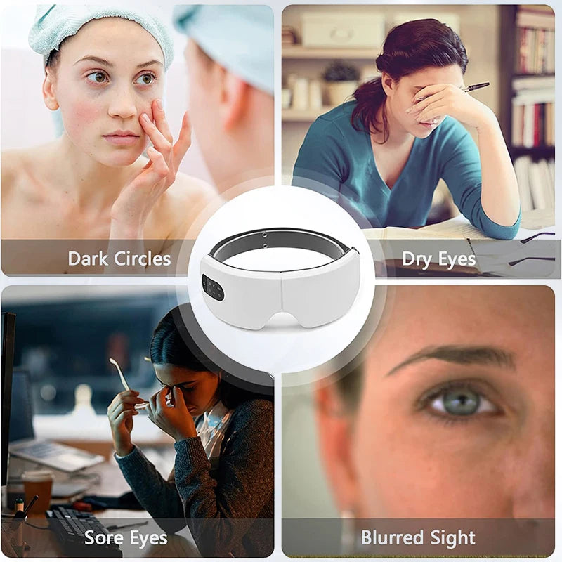 Smart Heated Eye Massager for Fatigue and Sleep Relief - 17