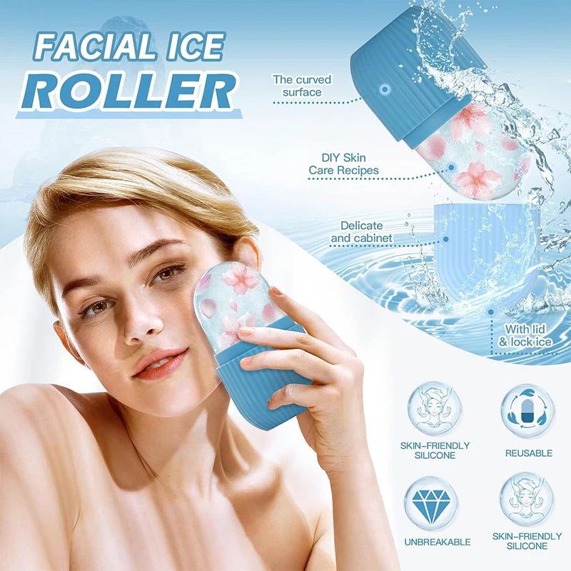 Facial Ice Roller for Skin Tightening and Puffiness Relief - 9