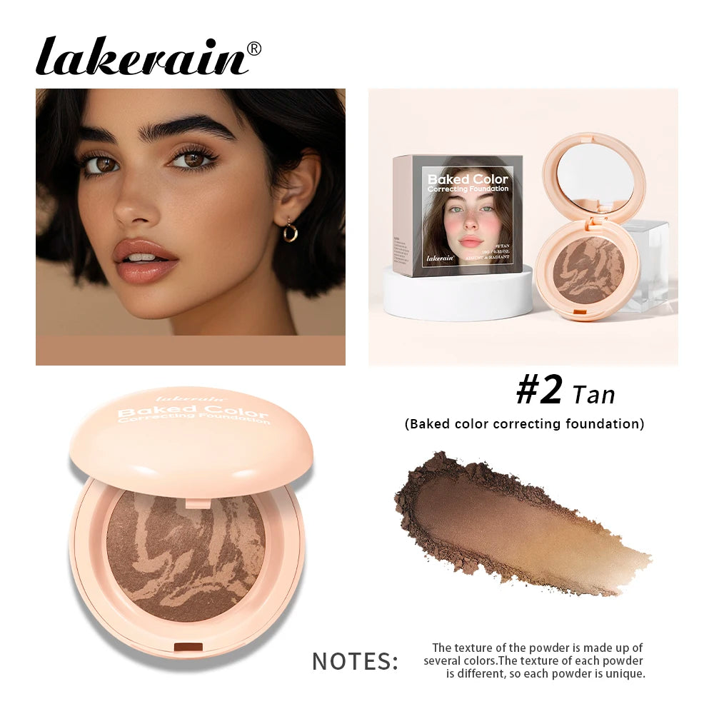 Baked Color Correcting Face Powder Foundation - 19