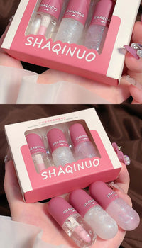 Hydrating Capsule Lip Gloss Set for Shiny Lips