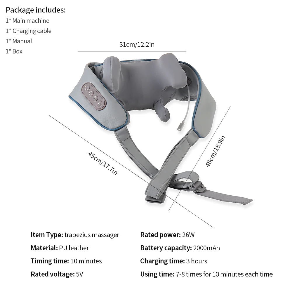 Wireless Deep Tissue Trapezius & Neck Massager - 37