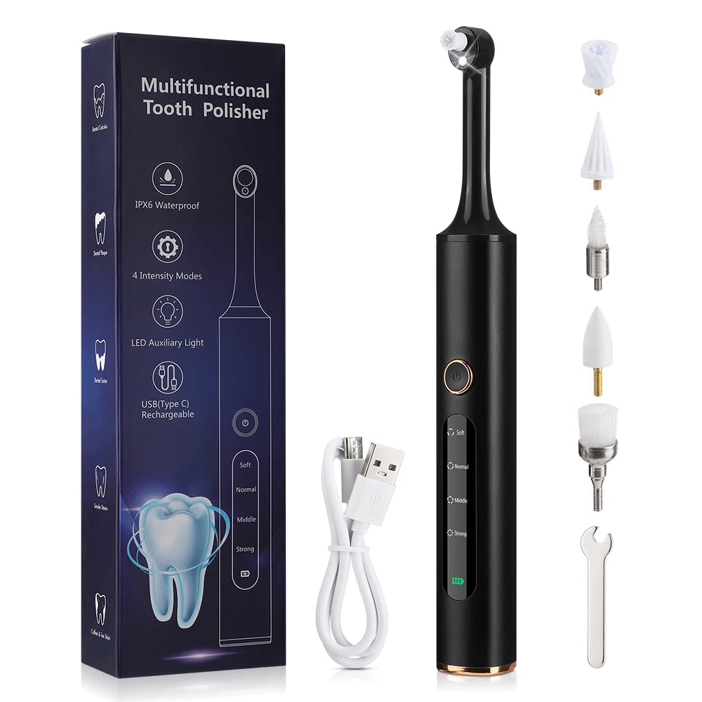 Electric Dental Plaque Remover and Teeth Polishing Kit - 19