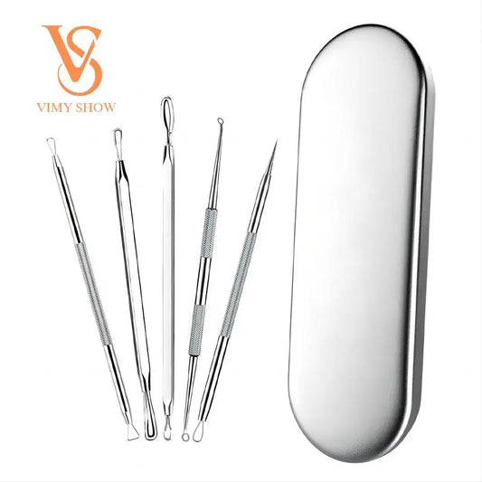 5-Piece Stainless Steel Blackhead and Acne Removal Kit