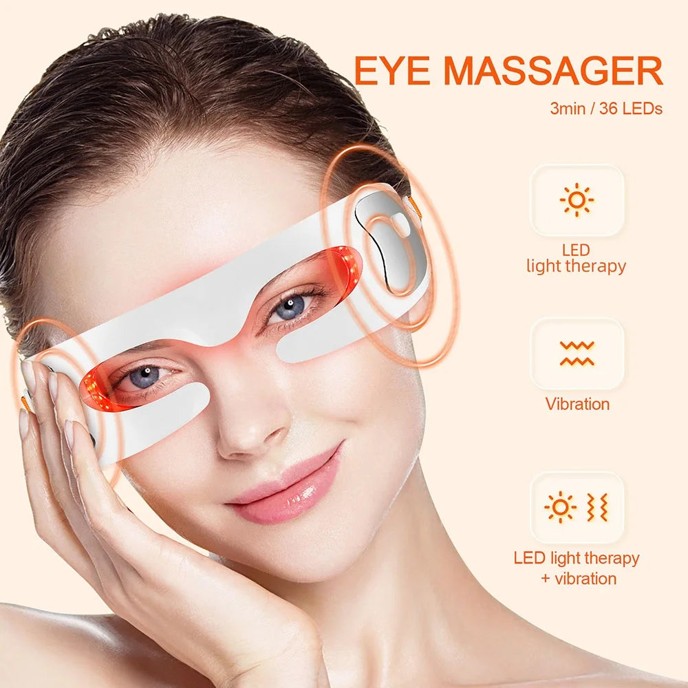 Electric LED Red Light Eye Massager for Fatigue Relief - 10