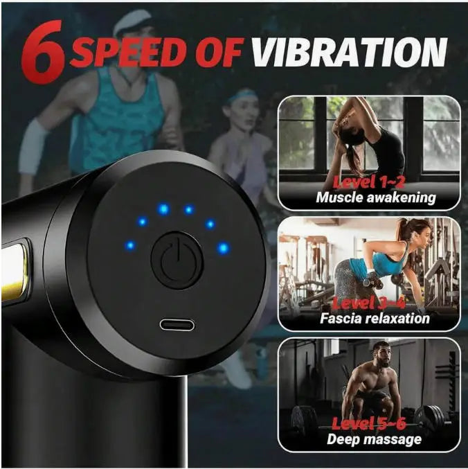 Portable Mini Percussion Massage Gun for Deep Tissue Muscle Relief - 3