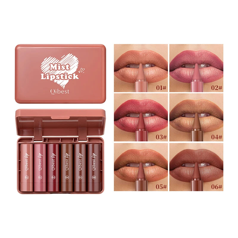 Waterproof Matte Lipstick Pencil Set - 2