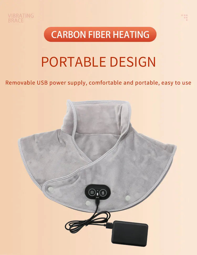 USB Heated Neck and Shoulder Heating Pad for Pain Relief - 14