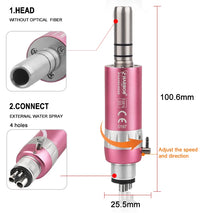 4-Piece Dental Handpiece Kit with Air Motor