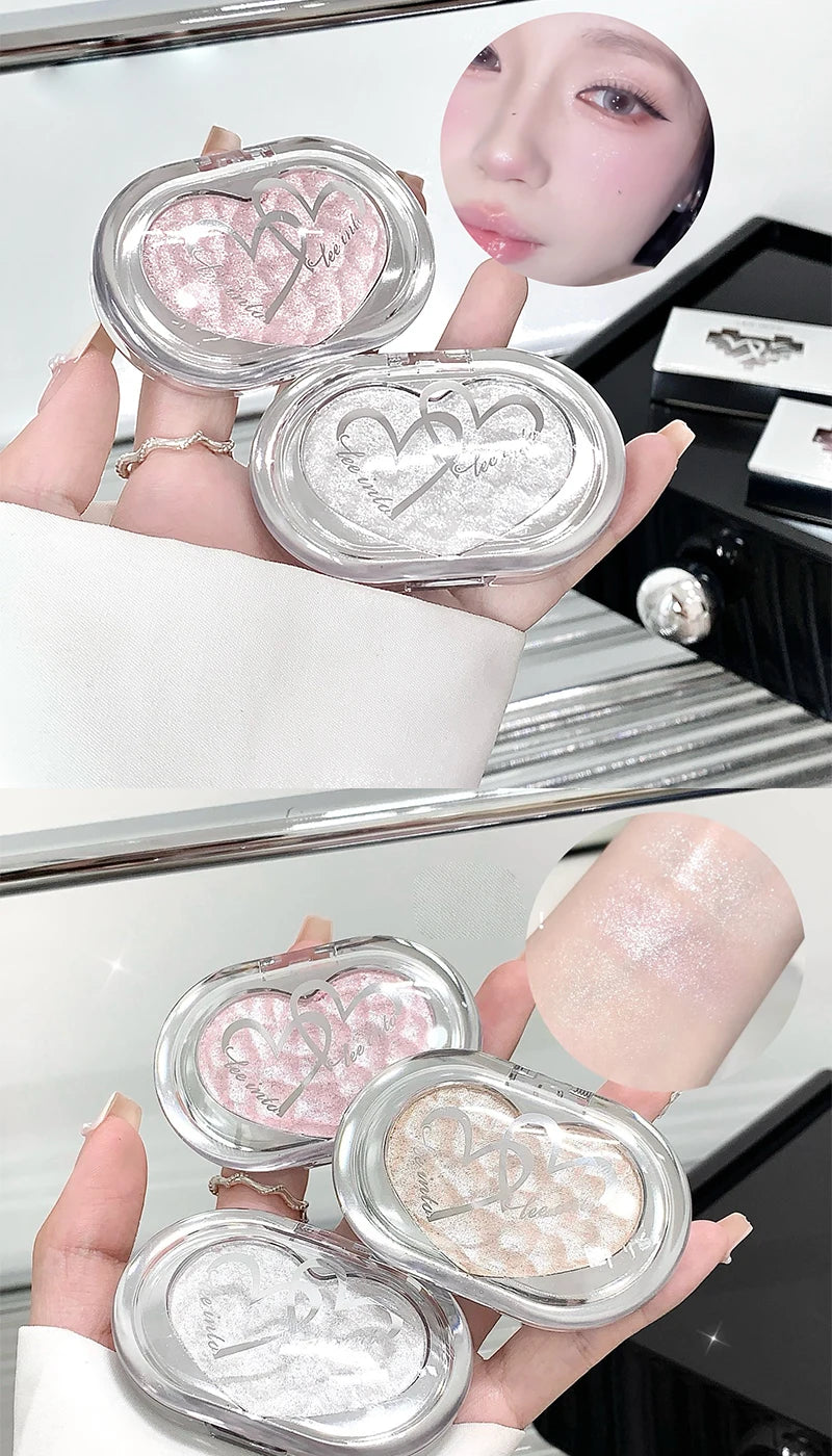 Shimmer Highlighter Powder for Radiant Face Contouring - 11