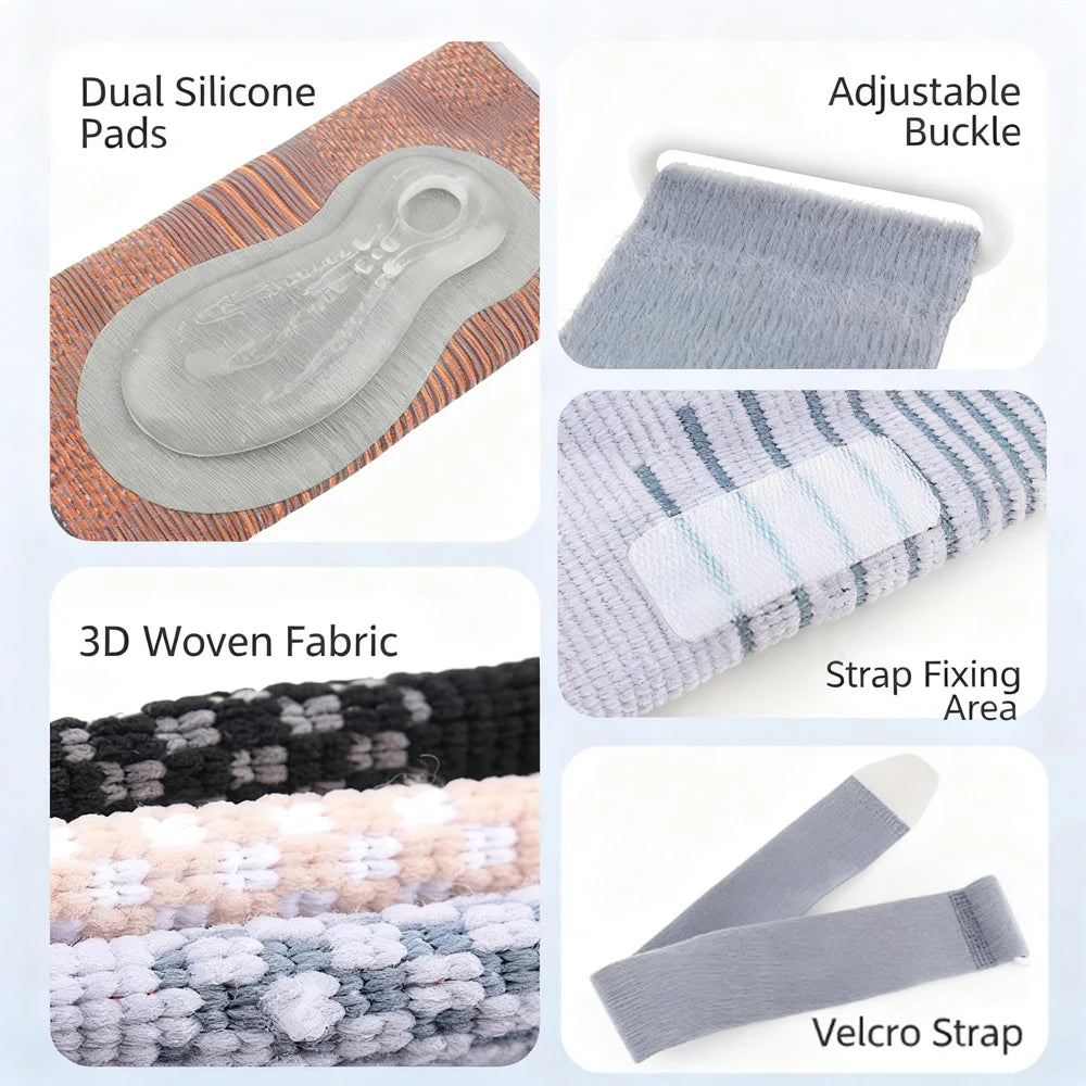 Adjustable Elbow Compression Support Brace with Gel Pads - 4