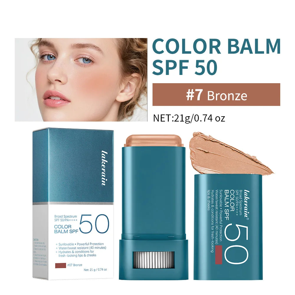 SPF 50 Hydrating Tinted Blush Balm Stick - 27