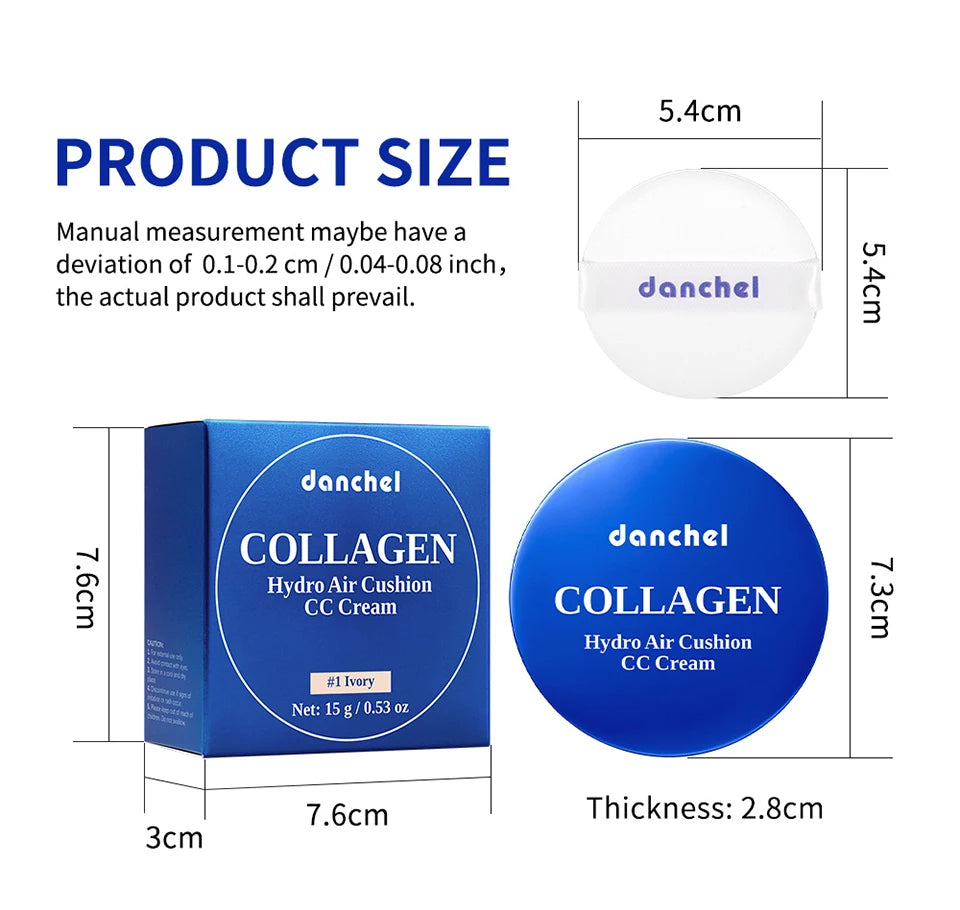 Collagen Hydrating Air Cushion CC Cream for Dewy Skin Finish - 18