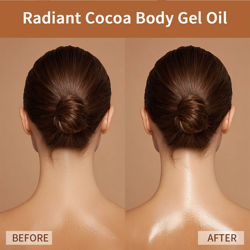 Radiant Cocoa Body Oil Gel for Glowing Hydrated Skin - 11