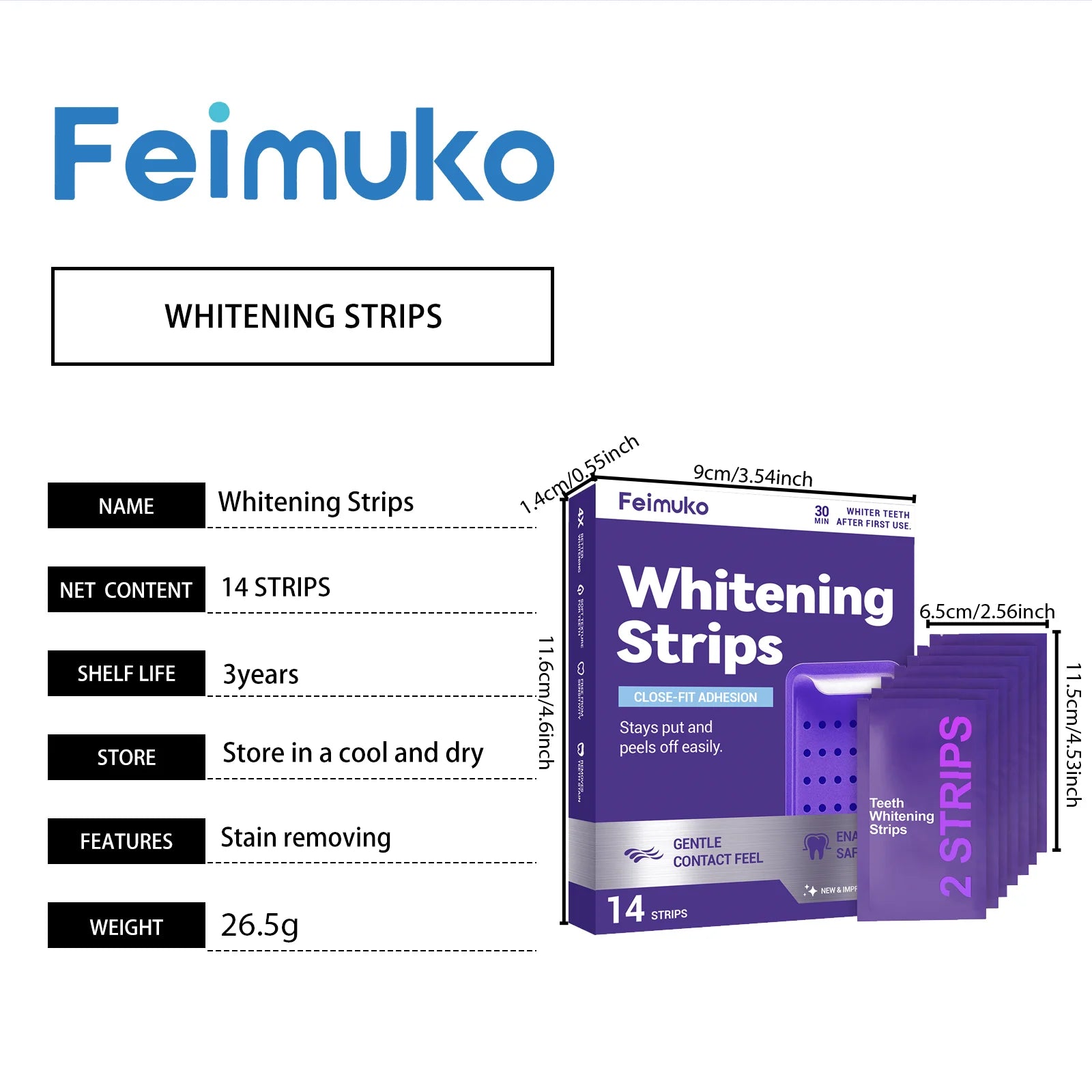 Purple Teeth Whitening Strips for a Brighter Smile - 7