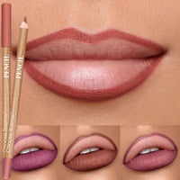 12-Color Waterproof Matte Lip Liner Pencil Set