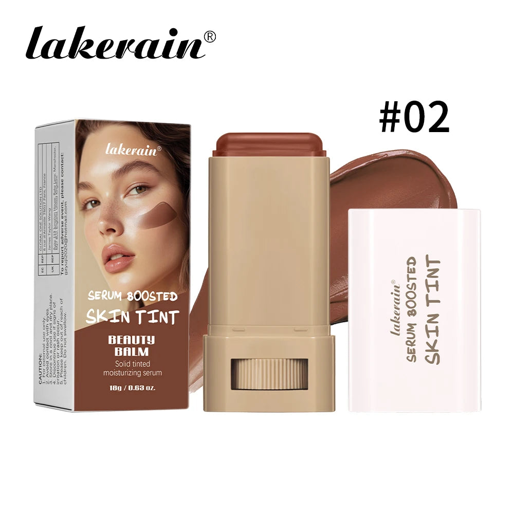 Serum Boosted Skin Tint Foundation Stick for Radiant Coverage - 21