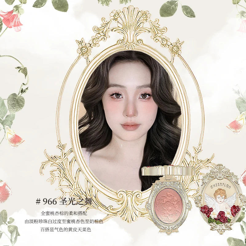 Angel Embossed Matte Powder Blush for Radiant Face - 2