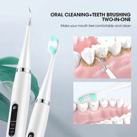 Electric Sonic Dental Calculus Remover & Teeth Whitening Kit
