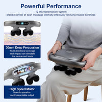 12-Head Handheld Deep Tissue Muscle Massage Gun