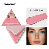 2-in-1 Cream and Powder Long-Lasting Blush Palette