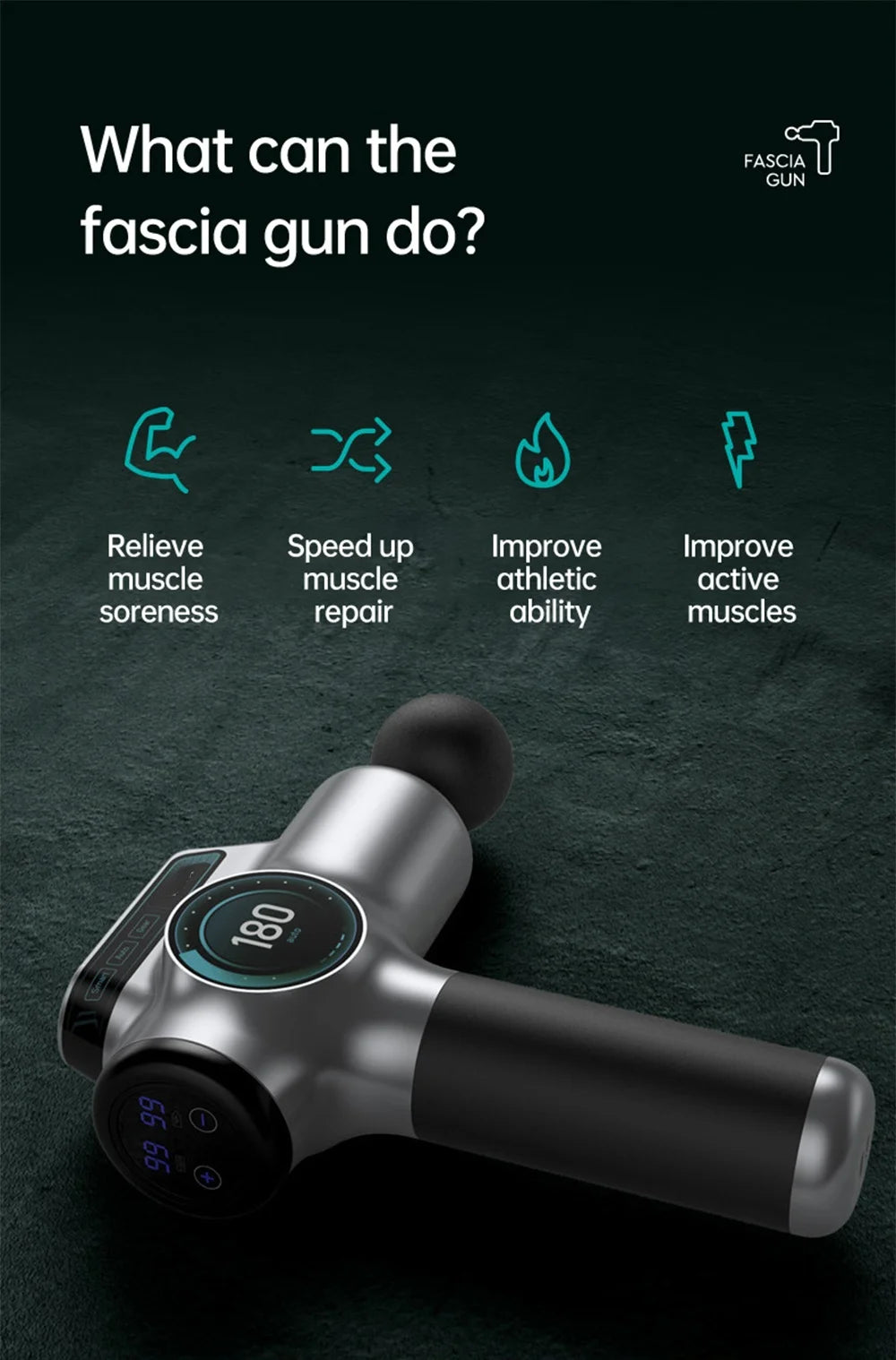 Professional Deep Tissue Percussion Muscle Massage Gun - 12