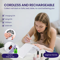 Foldable Portable Nail Dust Collector Vacuum