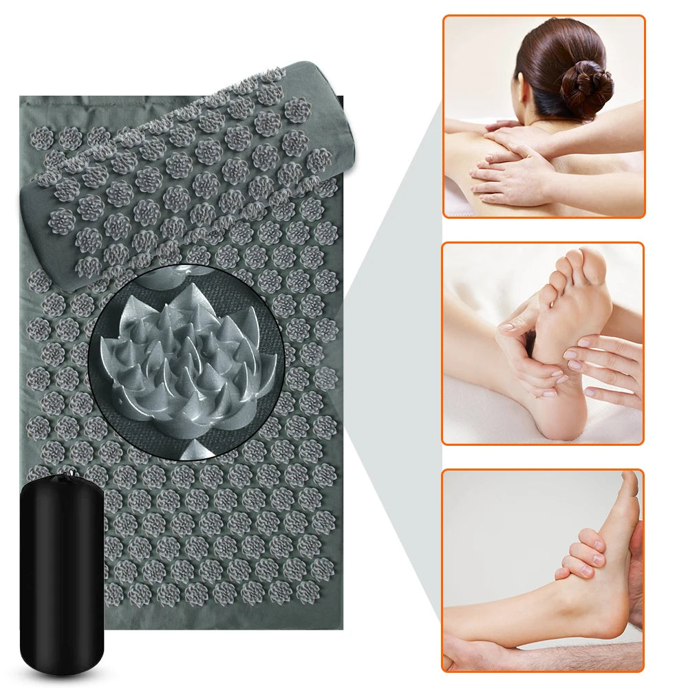 Acupressure Massage Mat and Pillow Set for Pain Relief - 5