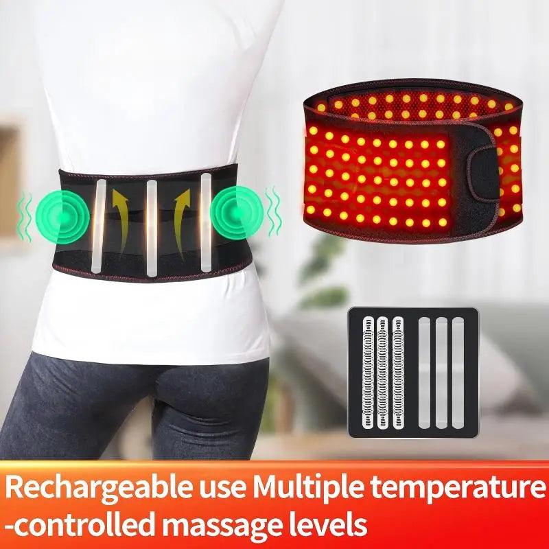 Red Light Therapy Waist Heating Belt for Lumbar Relief - 3