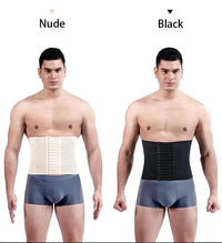 Men's Adjustable Abdominal Compression Waist Trainer Belt