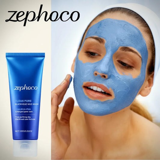 Deep Pore Cleansing AHA BHA PHA Mud Mask for Blackhead Removal