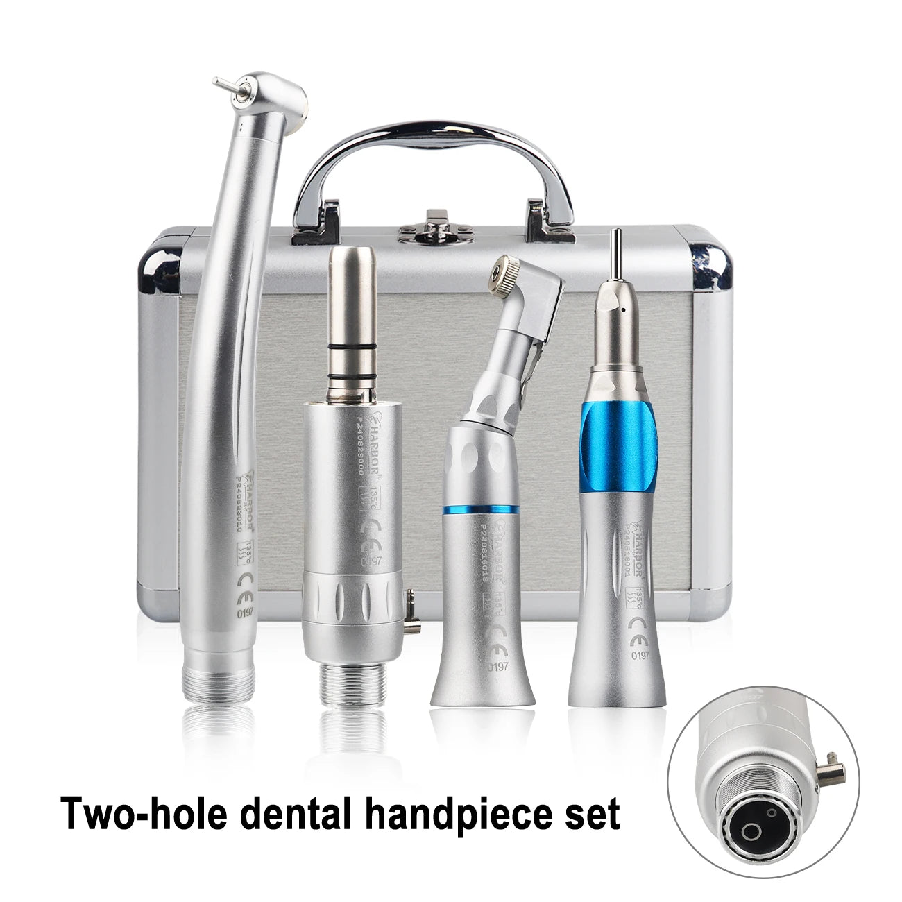 4-Piece Dental Handpiece Kit with Air Motor - 23