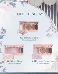 6-Color Butterfly Embossed Eyeshadow Palette