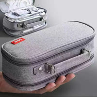 Large Capacity Triple-Layer Stationery and Organizer Pouch