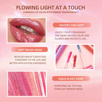 9-Piece Glitter Lip Gloss Set for Shimmering Lips