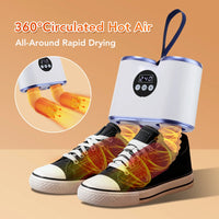 Portable Electric Shoe and Boot Dryer with Timer